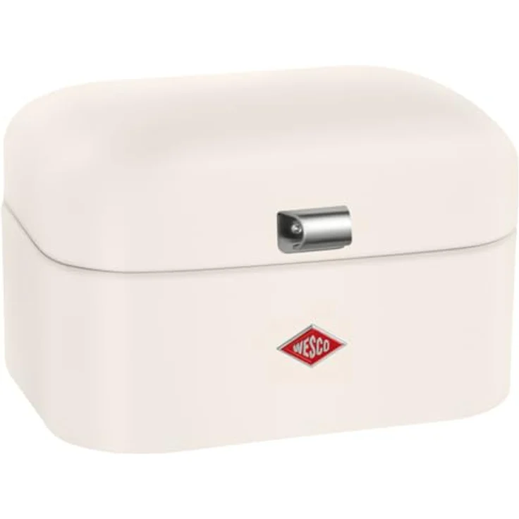 WESCO Single Grandy Brotkasten, sand matt, pulverbeschichtetes Stahlblech, Lüftungslöcher und stabiler Handgriff – Bild 1
