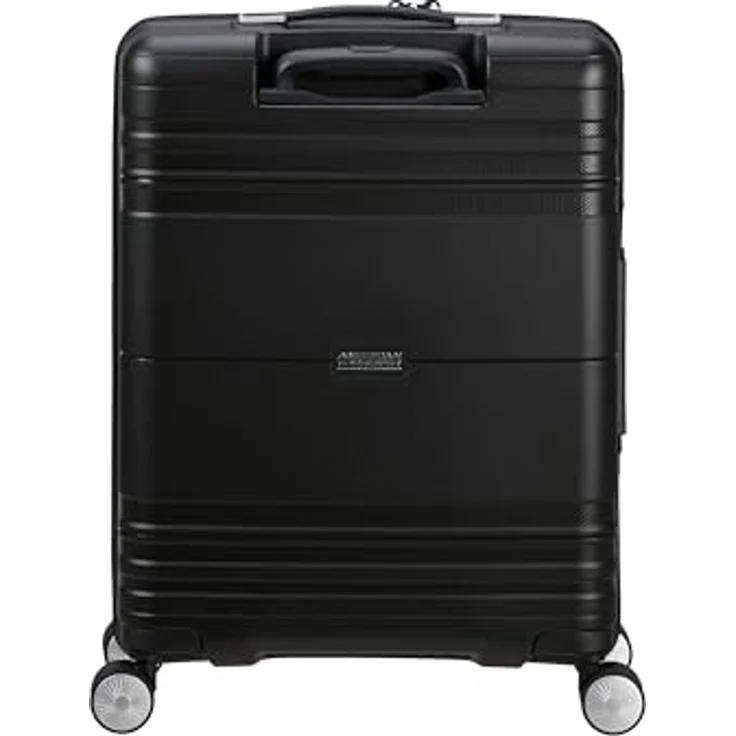 American Tourister Hello Cabin - Spinner S, Erweiterbar Handgepäck, 55 cm, 39/45 L, Schwarz (Onyx Black) – Bild 4
