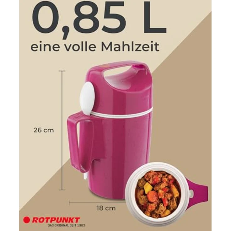 ROTPUNKT Isolierkanne DIRK 850, 0,85 l, BPA-frei, phthalatfrei, isolierend, inkl. Löffel – Bild 3