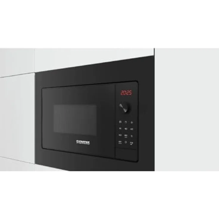 Siemens AG BE623LMB3 Mikrowelle, 20 Liter Garraum, 1000W, Memoryfunktion, Selbstreinigung, inkl. Drehteller, schwarz – Bild 3