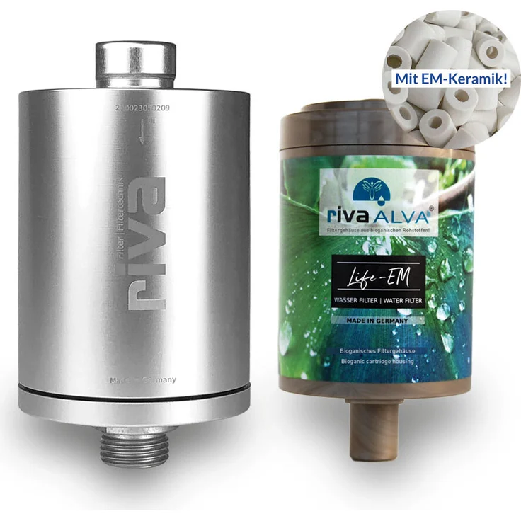 Riva rivaALVA Life-EM Untertisch-Trinkwasserfilter mit EM Keramik und biologisch abbaubarem Kartuschengehäuse – Bild 1