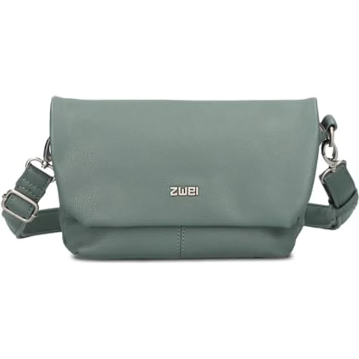 Zwei Bodybag Mademoiselle M40, Handtasche aus Kunstleder, 1 Liter Volumen, Eucalyptus-Grün, leicht und stilvoll – Bild 2