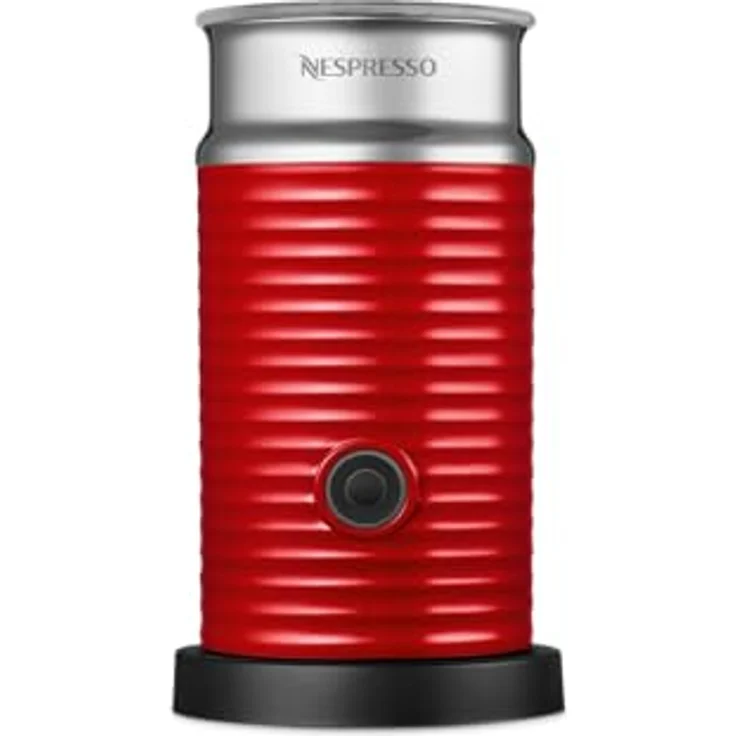 NESPRESSO Aeroccino3, Elektrischer Milchaufschäumer für 120 ml Milchschaum und 240 ml heiße Milch, Rot – Bild 4