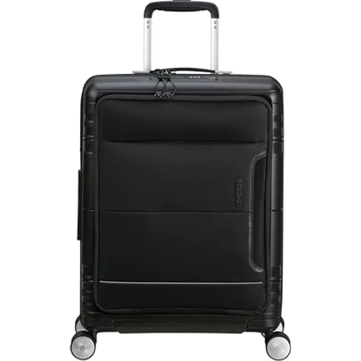 American Tourister Hello Cabin - Spinner S, Erweiterbar Handgepäck, 55 cm, 39/45 L, Schwarz (Onyx Black) – Bild 2
