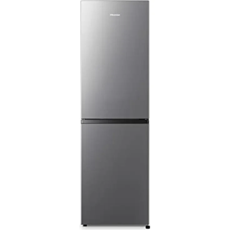 Hisense RB327N4ADD Kühl-Gefrier-Kombination, EEK D, Total NoFrost, wechselbarer Türanschlag, Flaschengitter, 171 Liter Kühlteil, 85 Liter Gefrierteil, Inox Look – Bild 1