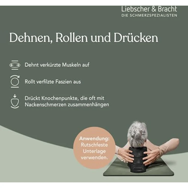 Liebscher & Bracht Nackenretter, 3-tlg. Nacken-Massagegerät mit Aufsatz und zwei Sockeln, inkl. 3 Monate Zugang zur Liebscher & Bracht App – Bild 2