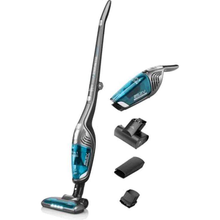 ETA Moneto Aquaplus II Premium I Stab- und Handstaubsauger mit Wischaufsatz 3 in 1 I Li-Ion Akku 25.2V I HEPA Filter I 150 ml I Click & Clean – Bild 2