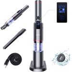 SMARTAI Akku-Handstaubsauger SmartAI H5, 120,00 W, beutellos, Automatische Staubauffang-Ladefunktion, 15000 PA, 7x 2.500mAh Akku, LED, Schwarz