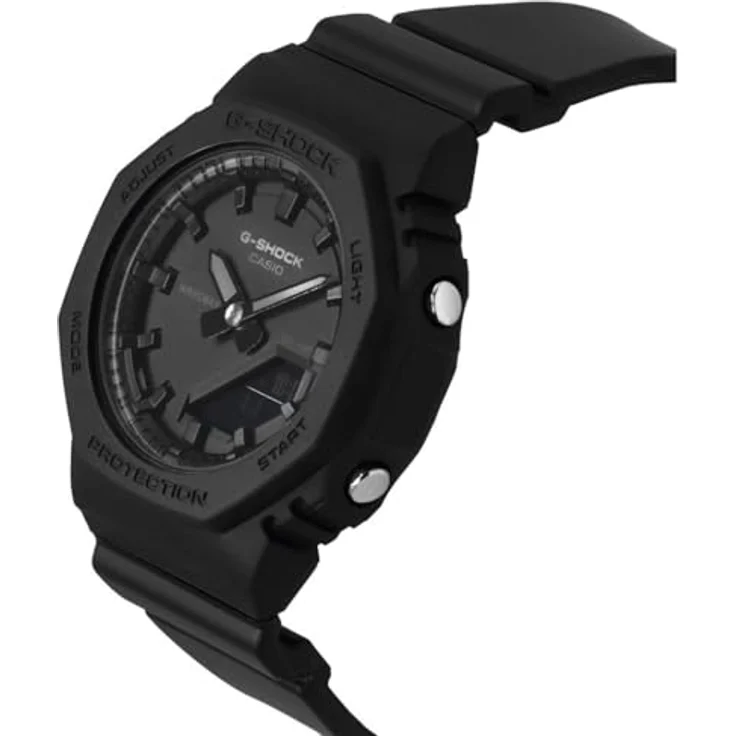 Casio Watch GMA-P2100BB-1AER, Analog-Digital-Uhr in Retro-Stil, Schwarz – Bild 2