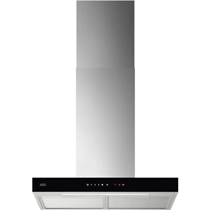 AEG Dunstabzugshaube Serie 6000 GB67D61HL – mit Lüften-Funktion 60cm – Glas, max. 730 m³/h, Touch-Bedienung, Edelstahl – Bild 1
