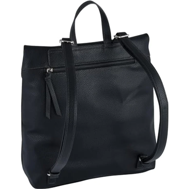 Tom Tailor Tinna City Rucksack, 32 cm, schwarz, aus 100% Polyurethan, praktischer City-Rucksack – Bild 2