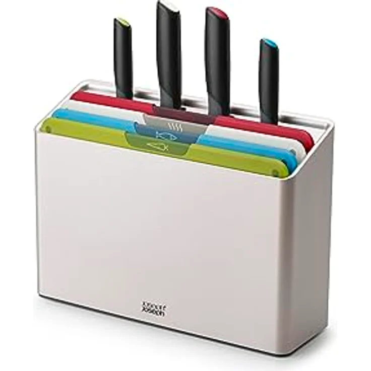 Joseph Joseph Schneidebrett Folio Icon Plus, japanische Edelstahlklingen, doppelseitig, rutschfest – Bild 2