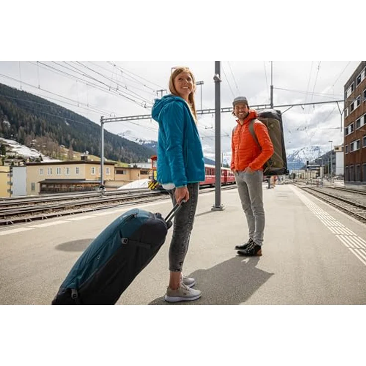 Deuter Rollkoffer Duffel Pro Movo 60, 60 Liter, wasserabweisendes TPU-Material, 74 x 35 x 33 cm, blau – Bild 8