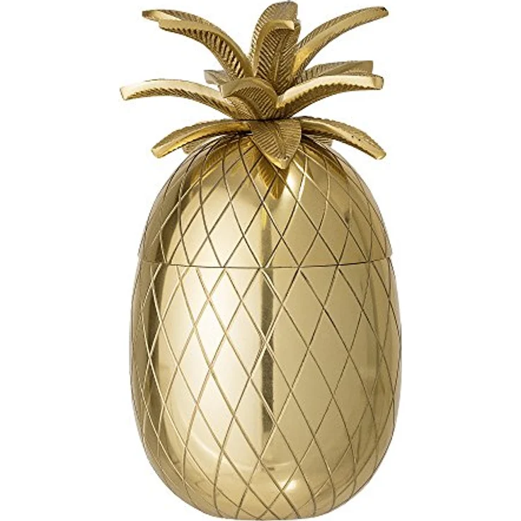 Bloomingville Eiskübel Ananas gold Aluminum elegantes Barzubehör Dosenkühler – Bild 2
