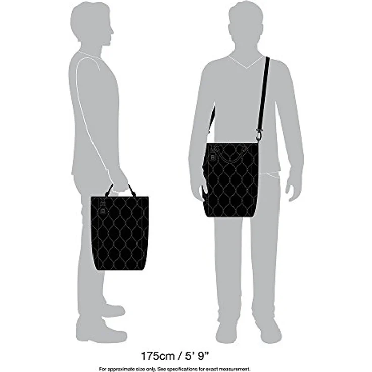 Pacsafe Travelsafe X15 - Mobiler Safe mit TSA-Zahlen Schloß, Trage-Tasche mit Anti-Diebstahl Technologie, 15 Liter, Schwarz/Black – Bild 5