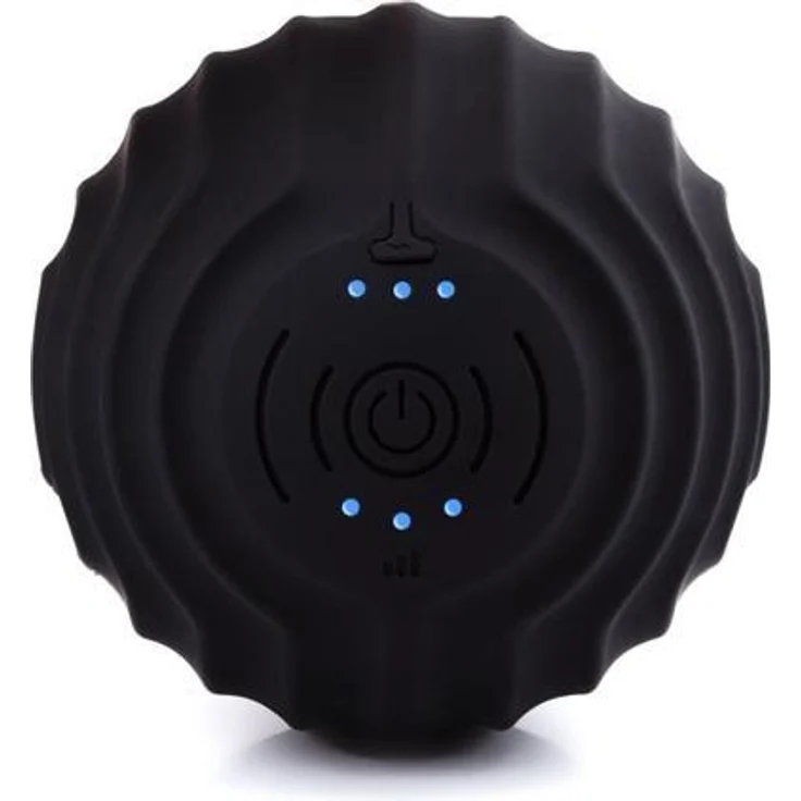 Medivon RecoRoll Solo Massagerolle, Akupressurgerät mit Vibrationsfunktion, schwarz