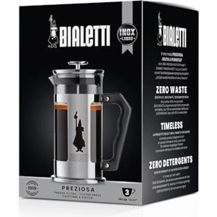 Bialetti 3160 0003160 Espressokocher, Aluminium, metallic-glas – Bild 3