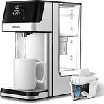 Philips Wasser Station, Spender für gefiltertes heißes Wasser, 2.2 L Fassungsvermögen, 6 Temperaturvoreinstellungen, Touchscreen