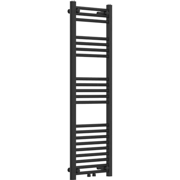 Neu.Haus Voss, Handtuchheizkörper, Schwarz, platzsparendes Design, 425 W Heizleistung, moderne Wandmontage – Bild 2