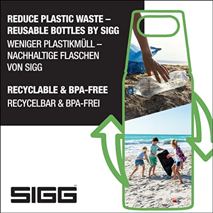 Sigg Total Clear ONE Trinkflasche, grün, 0.75 – Bild 5
