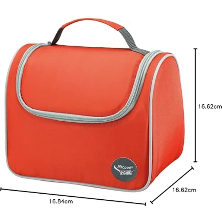 Isolierte Lunch Tasche von Maped, passend zu den Picnik Lunchboxen und Trinkflaschen, Farbe Rot – Bild 9