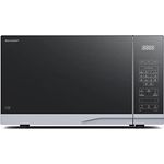 SHARP PC322AES Mikrowelle mit Grill und Konvektion (Heißluft) (Mikrowelle: 1000W, Grill: 1300W, Heißluft: 2300W, 10 Leistungsstufen, Auftaufunktion, Abmessungen: 539x300x545cm), silber
