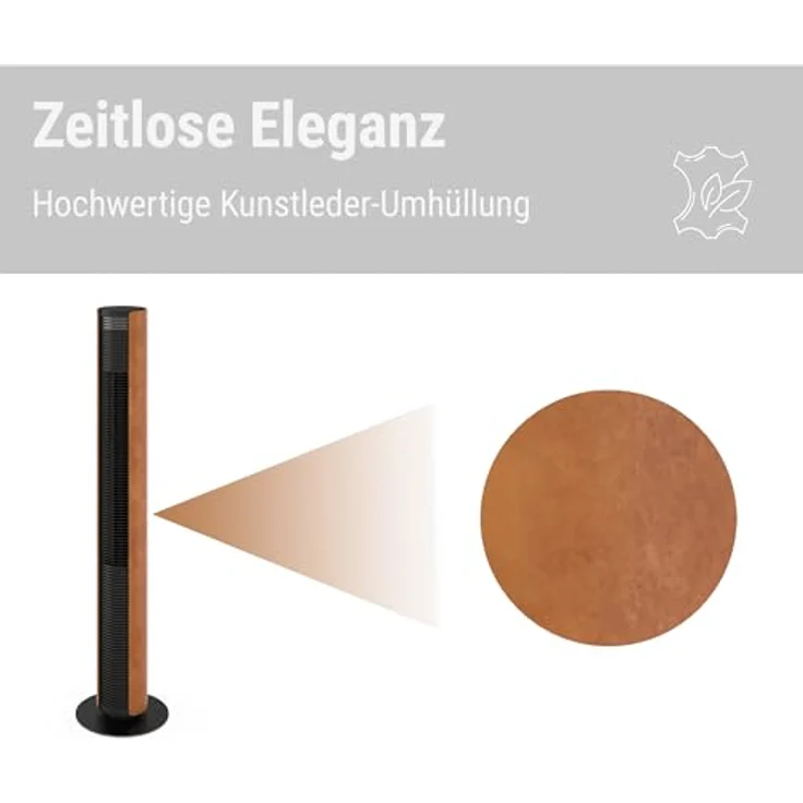 Stadler Form Peter Tower Ventilator, energieeffizient und leise mit 6 Geschwindigkeiten, 7-Stunden-Timer, dimmbare LED und Fernbedienung – Bild 5
