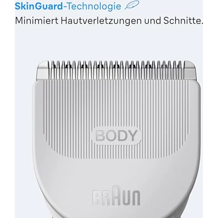 Braun Bodygroomer BG3530, Extra Hautschutz, 80 Min Akkulaufzeit, wasserdicht, hellgrau – Bild 3