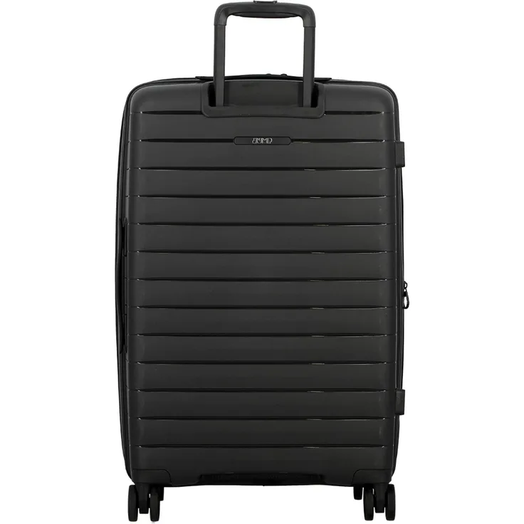 Jump Striper 4 Rollen Trolley Koffer 68 cm mit Dehnfalte, Grau, (64 l)