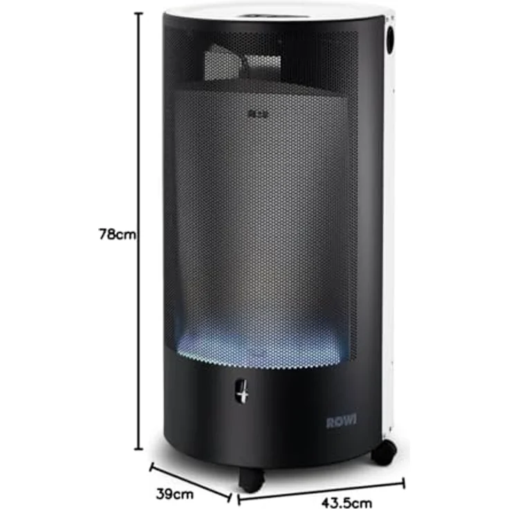 Rowi Gas-Heizofen Blue Flame HGO4200/2 BF PURE Premium, Heizlüfter, Weiss – Bild 6