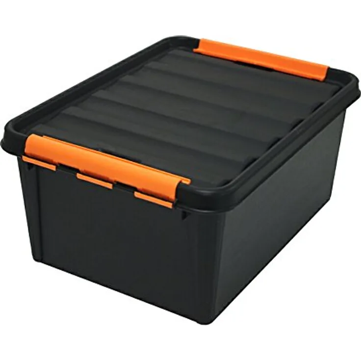 Orthex 3196010 Clipbox Smart Store Robust 45, 59 x 39 x 34, 5 cm, 45 L, schwarz