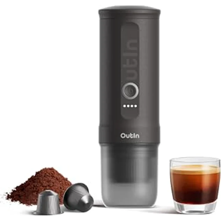 OutIn Nano Espresso Outin Space Grey, Siebträgermaschine – Bild 1