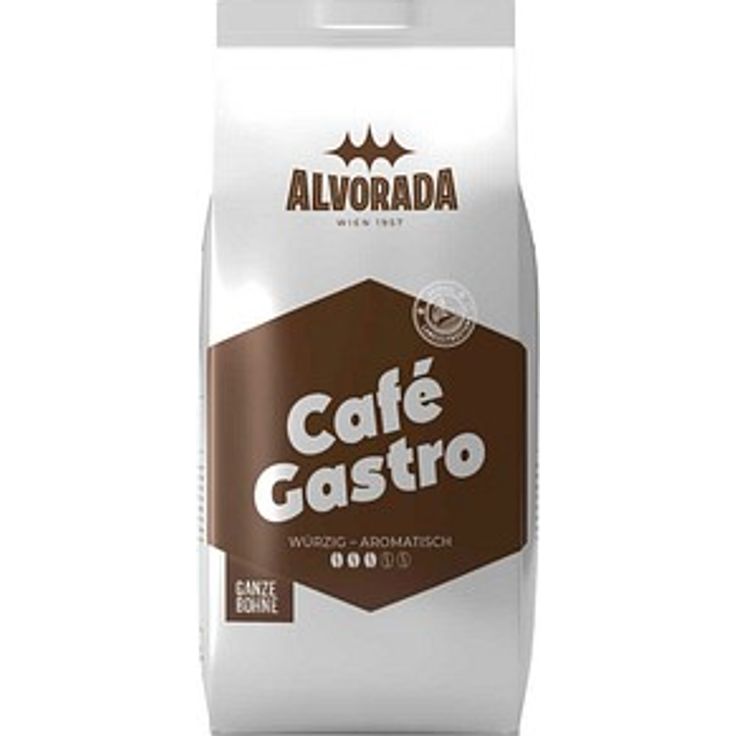 ALVORADA Café Gastro Kaffeebohnen, 1000 g Mischung aus Arabica- und Robustabohnen, perfekt für Vollautomaten