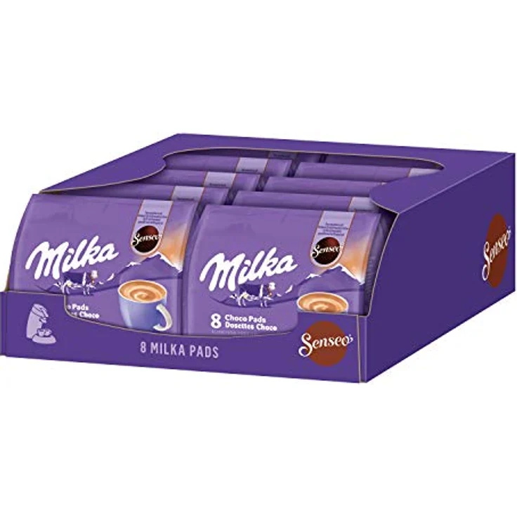 Senseo Milka Choco Pads 10er Set, Schokoladengetränk, Kakaogetränk, Kaffeepads, 10 x 8 Pads - Portionen – Bild 6