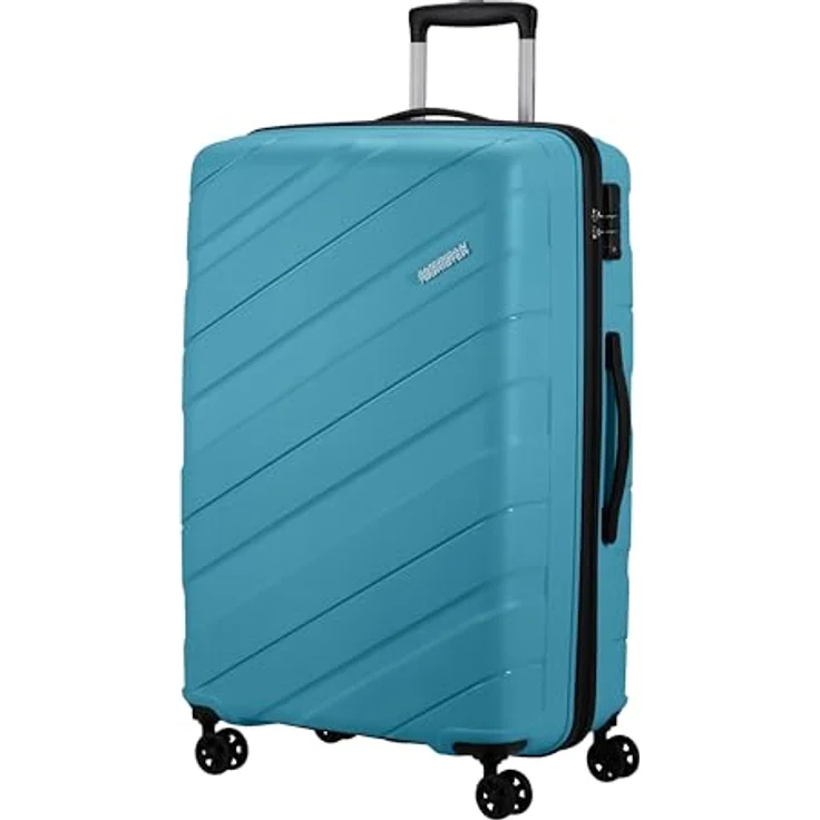 American Tourister Jetdriver 3.0, Spinner Koffer in Hellblau, 77 cm, 100 L, 3,70 kg – Bild 2
