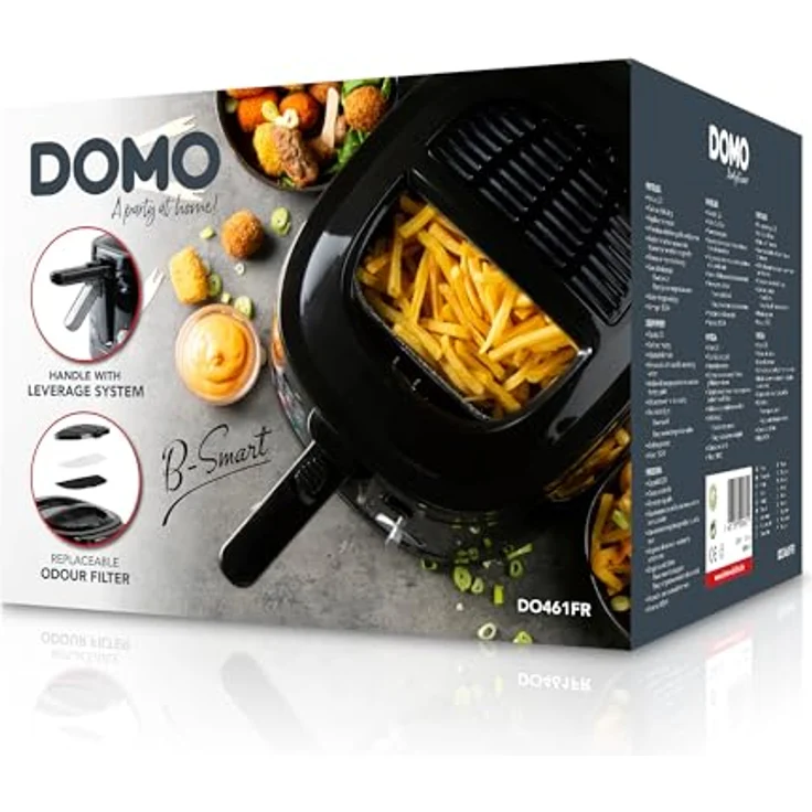 Domo Fritteuse B-Smart DO461FR, 2,5 L Fassungsvermögen, 1800 Watt, schwarz – Bild 8