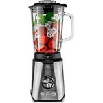 ZEEGMA Grand Vitamine Multifunktions-Standmixer 1600 W, Standmixer mit 1,7 l Glasbehälter, drei Automatik-Betriebsarten, stufenlose Geschwindigkeitsregulierung, 6 Edelstahl-Schneidmesserr