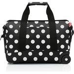 reisenthel allrounder Trolley frame dots white – Vielseitige Arzttasche auf Rollen für Reisen, Arbeit oder Freizeit – 2-stufiger Teleskopgriff, 2 leichtgängige Rollen
