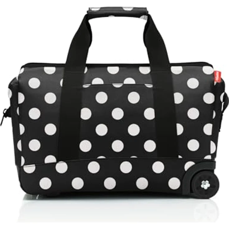 reisenthel allrounder Trolley frame dots white – Vielseitige Arzttasche auf Rollen für Reisen, Arbeit oder Freizeit – 2-stufiger Teleskopgriff, 2 leichtgängige Rollen – Bild 1