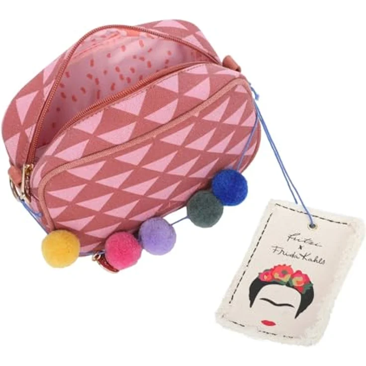 Fritzi aus Preußen Fritzi x Frida Kahlo Easy Go, Limited Umhängetasche aus 100% Baumwolle, 19.5 cm x 7.5 cm x 12 cm, pink – Bild 5