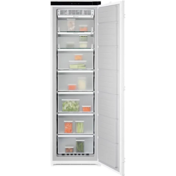Electrolux EUN7NE18S Einbau-Gefrierschrank, 1780 mm, 212 L, NoFrost, Temperaturalarm, Schlepptür, energieeffizienter Typ E