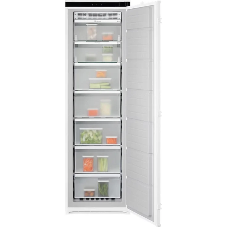 Electrolux EUN7NE18S Einbau-Gefrierschrank, 1780 mm, 212 L, NoFrost, Temperaturalarm, Schlepptür, energieeffizienter Typ E