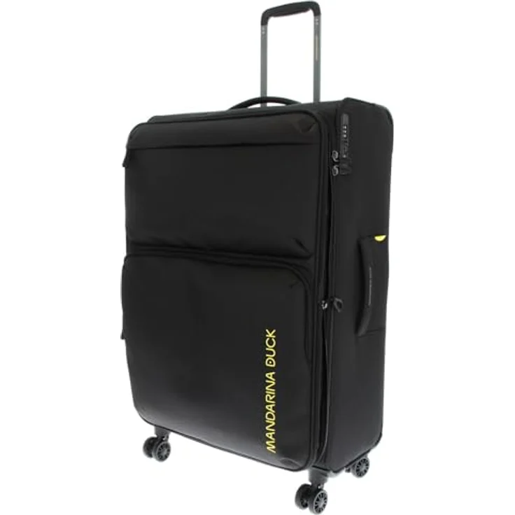 Mandarina Duck Zephyr Trolley Large EXP, espandibile in tessuto morbido ad effetto 3D, leggero e pratico, blu – Bild 2