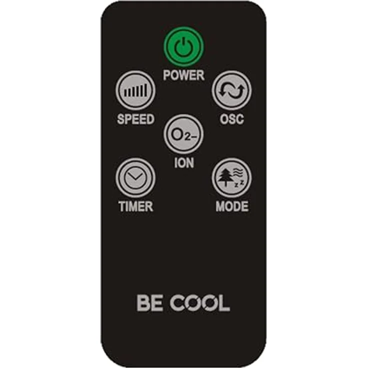 Be Cool Turmventilator, 85W mit LED-Display, schwenkbar, Timerfunktion und Negativ-Ionen-Reinigung – Bild 9