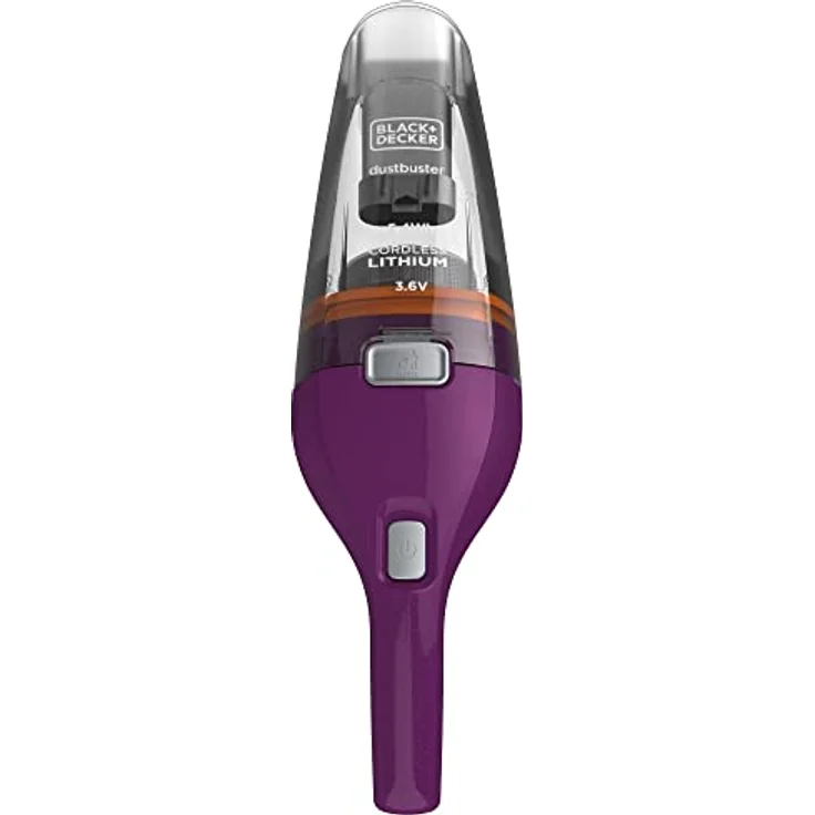 Black + Decker Akku-Handstaubsauger Dustbuster (3.6V Lithium, Handsauger beutellos + kabellos, breite Saugöffnung, Abnehmbarer Staubfangbehälter, inkl. Ladestation mit Wandhalterung) NVC115W – Bild 2