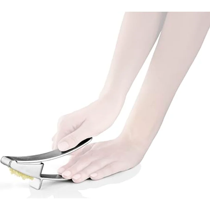 Eva Solo Knoblauchpresse, ergonomisches Design aus brushed Steel, kraftsparend und spülmaschinengeeignet – Bild 5
