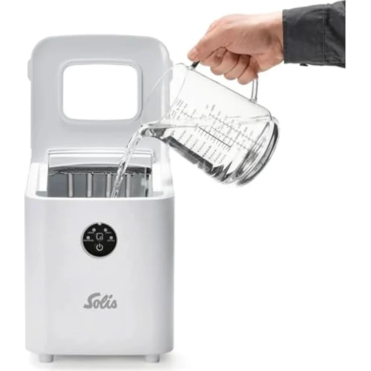 SOLIS OF SWITZERLAND Eiswürfelmaschine Ice Cube Express, Typ 8510, 2 Größen, 8 Eiswürfel in 10 Minuten, 1 L Volumen, klar-weiß – Bild 2