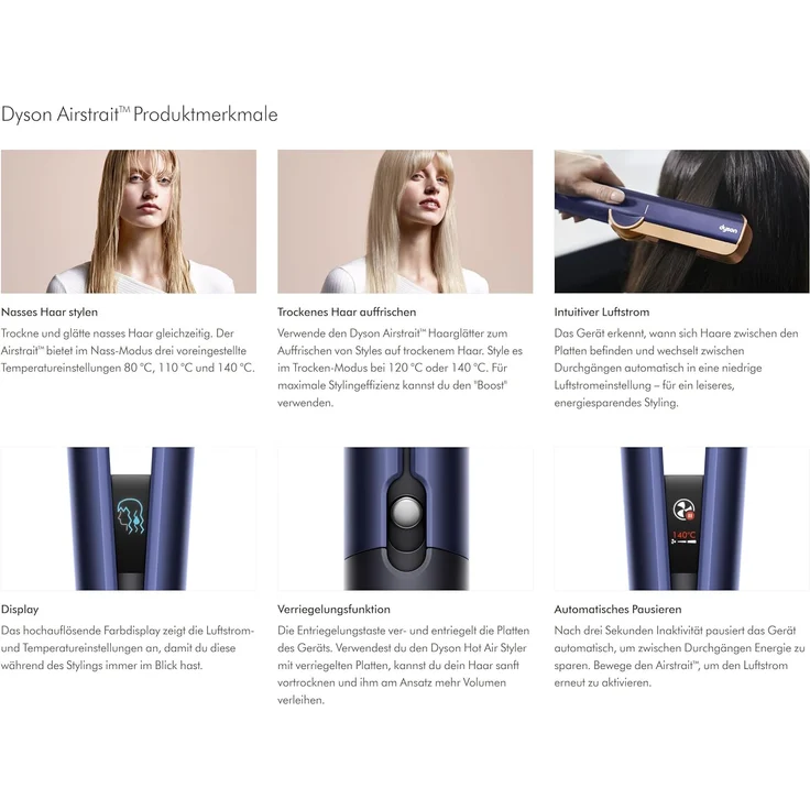 Dyson Airstrait nachtblau/kupfer – Bild 3