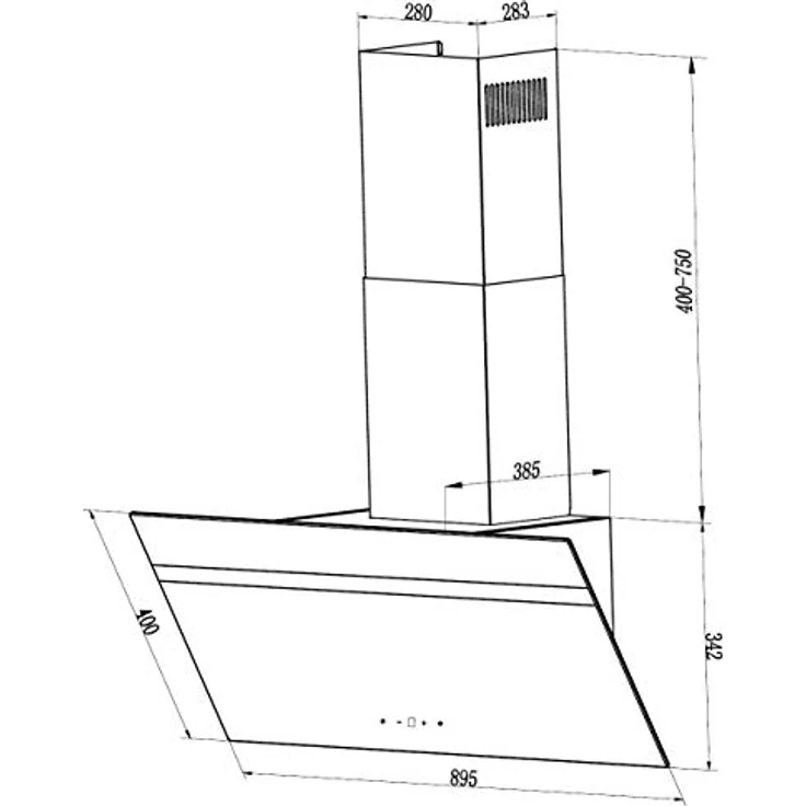 PKM Kohlefilter CF132, 2er Pack für Dunstabzugshaube UBH6002-AH, schwarze Filter für Umluftbetrieb – Bild 3