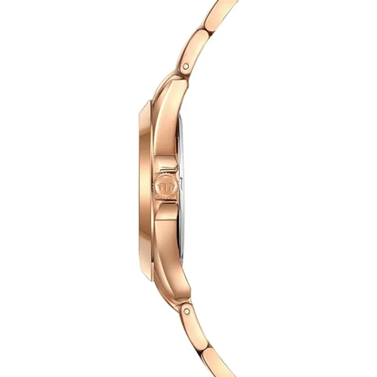 Rhodenwald & Söhne Damen Uhr 10010414, analoges Quarzwerk mit roségoldenem Edelstahl Gliederarmband und blauem Zifferblatt, wasserdicht bis 10 ATM – Bild 3